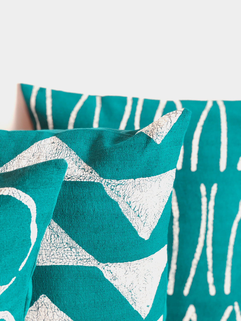 Sadza Circles Pillow Cover — Teal