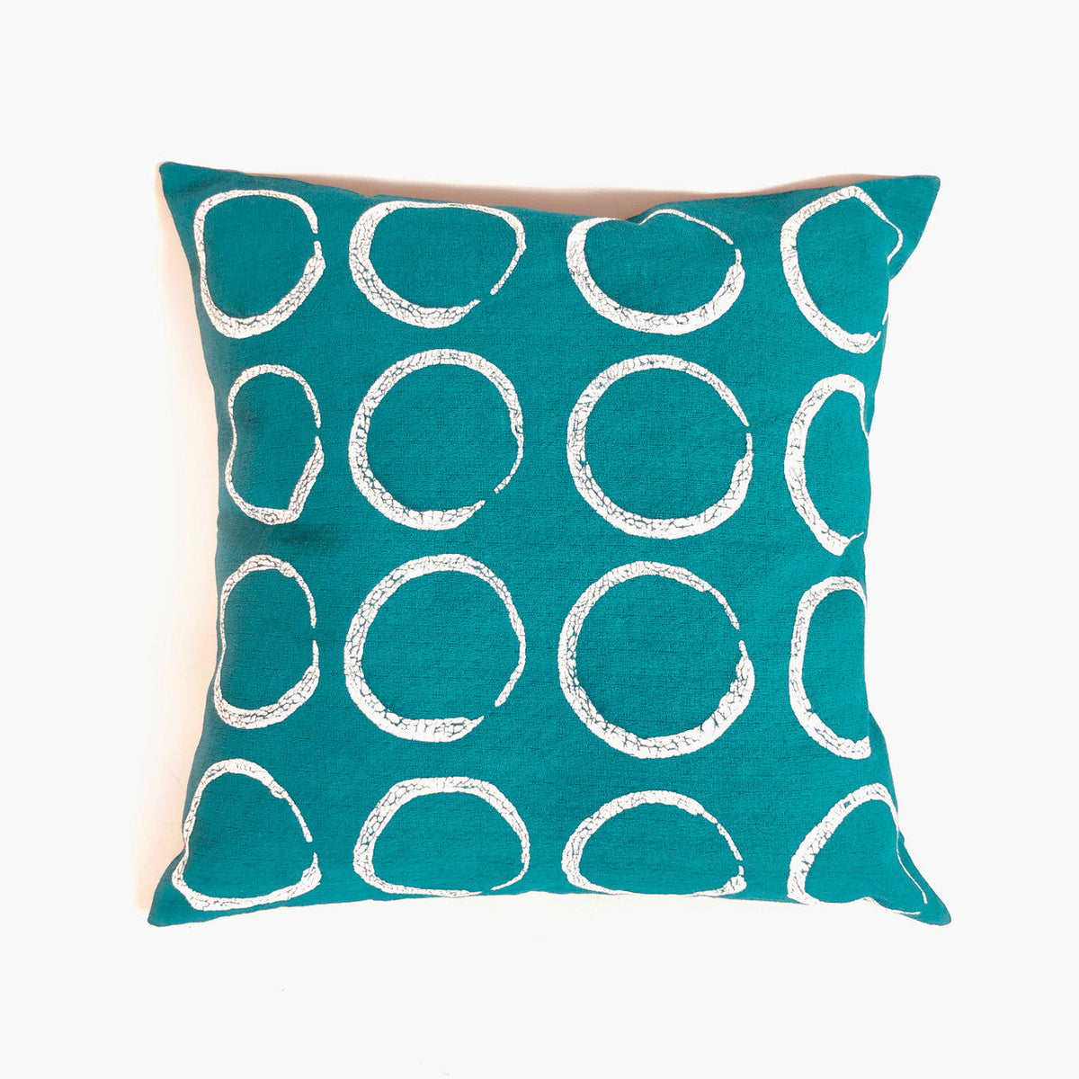 Sadza Circles Pillow Cover — Teal