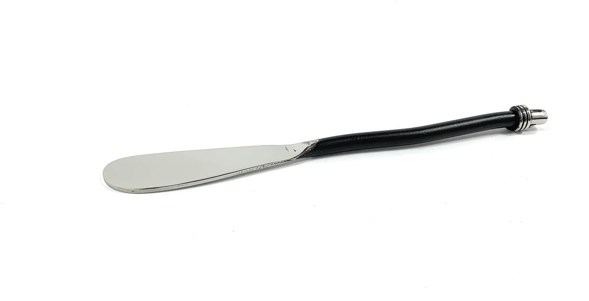 Black-Handle Butter Spreaders — Set of Six
