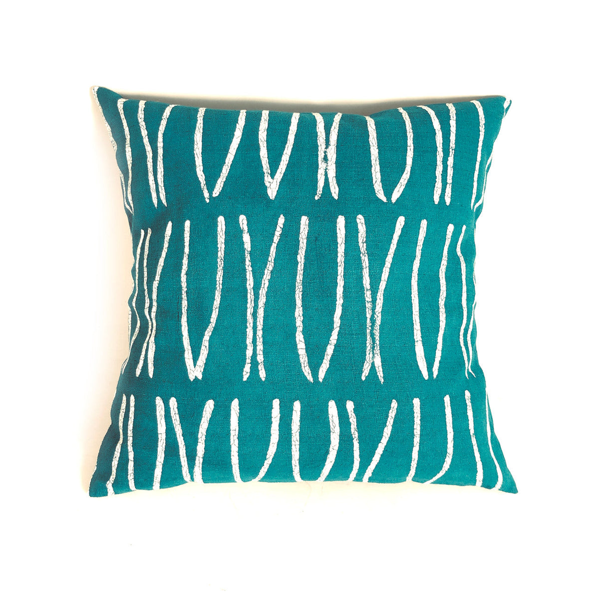 Sadza Lines Pillow Cover — Teal