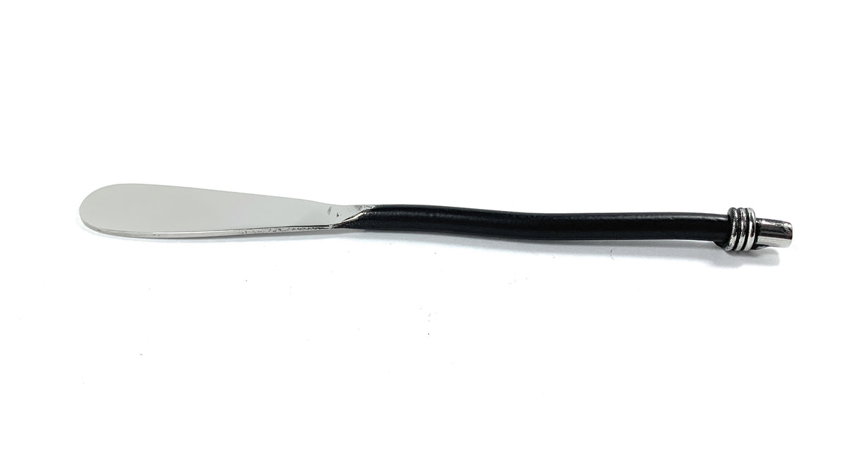 Black-Handle Butter Spreaders — Set of Six