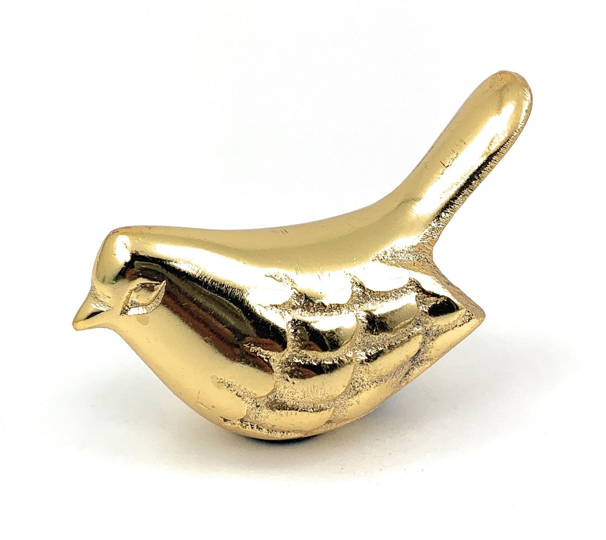 Gold Rustic Bird Figurine