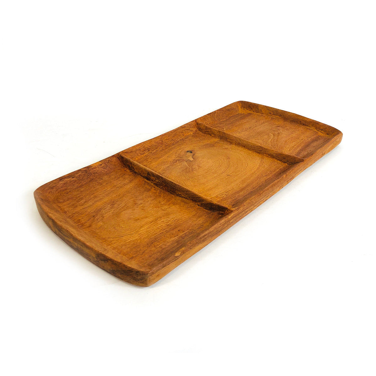 Hand-Carved Teak Serving Platter