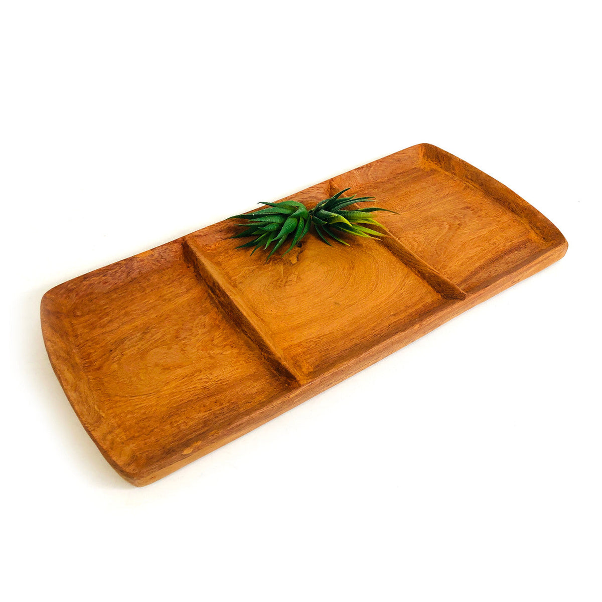 Hand-Carved Teak Serving Platter