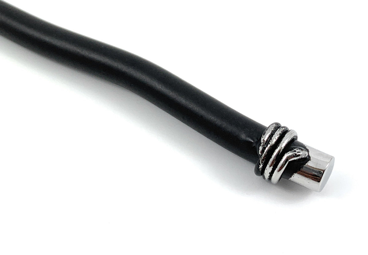 Black Curved-Handle Cheese Knives — Set of Four