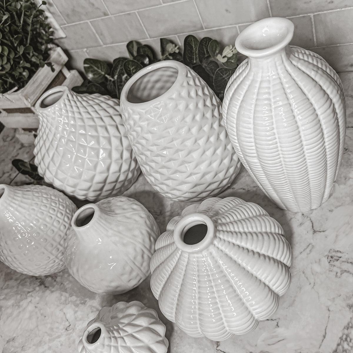 Whitney Textured Ceramic Vase