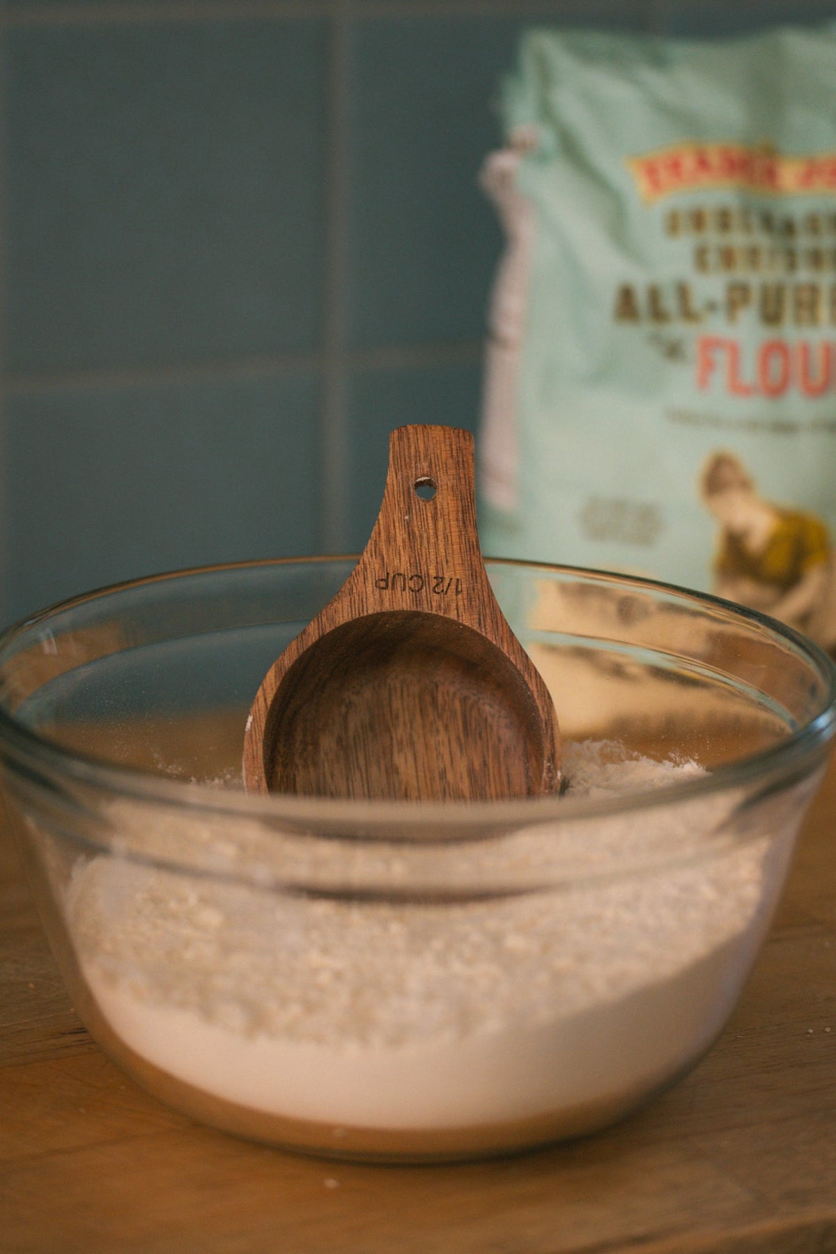 Wooden Measuring Cups — Set of Four