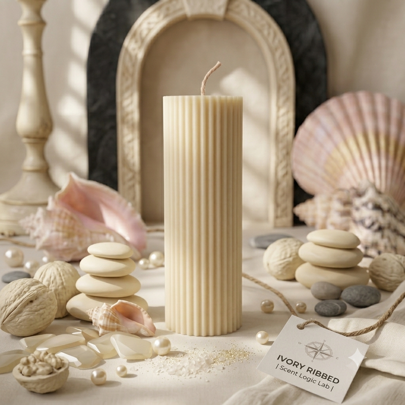 Ribbed Soy Wax Candle