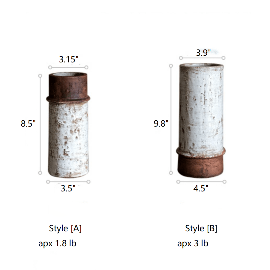 Restoration Textured Ceramic Vase — Style [A]