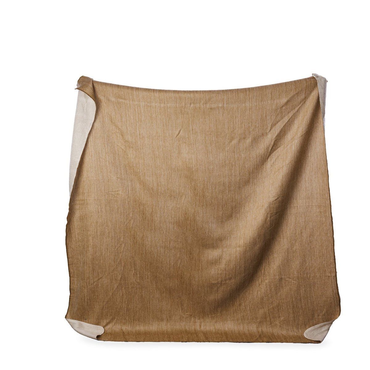 Kani Reversible Alpaca Throw — Camel & Cream