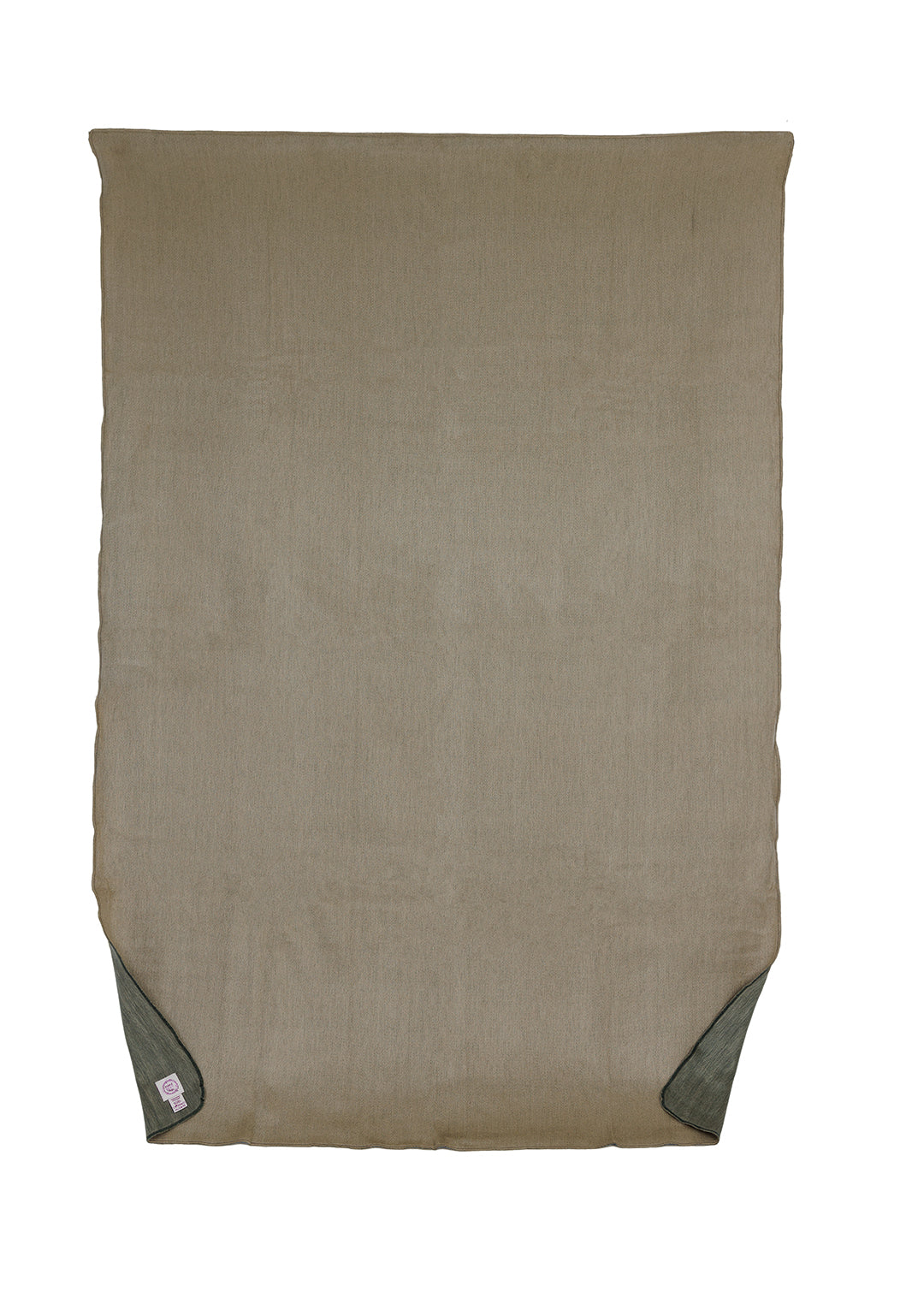 Kani Reversible Alpaca Throw — Khaki & Olive