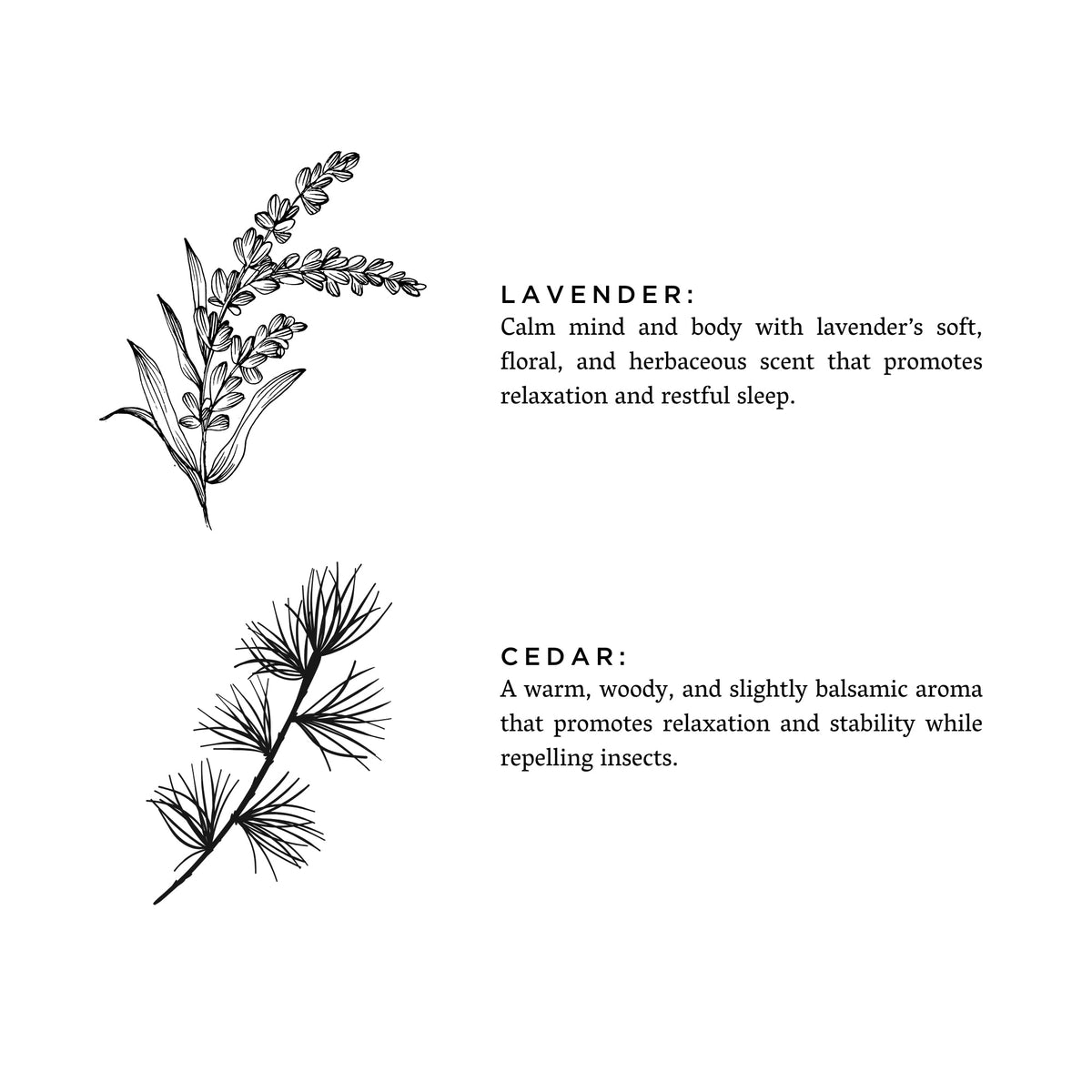 Lavender & Cedar Essential Oil Candle