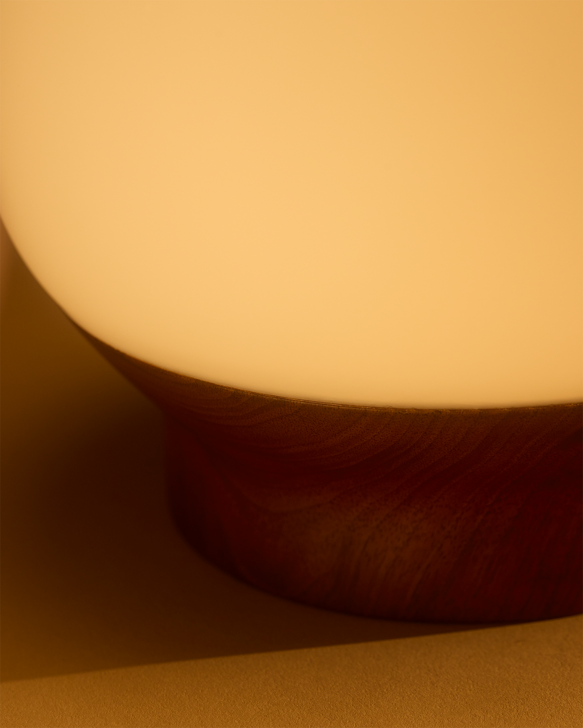 Marlow Walnut Globe Table Lamp