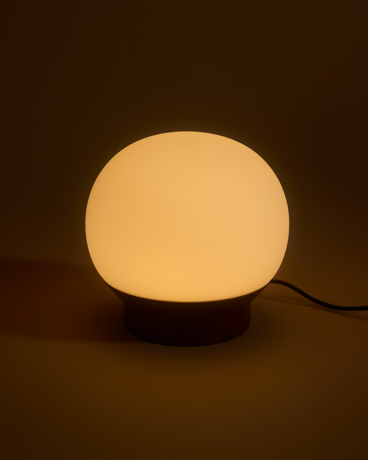 Marlow Walnut Globe Table Lamp