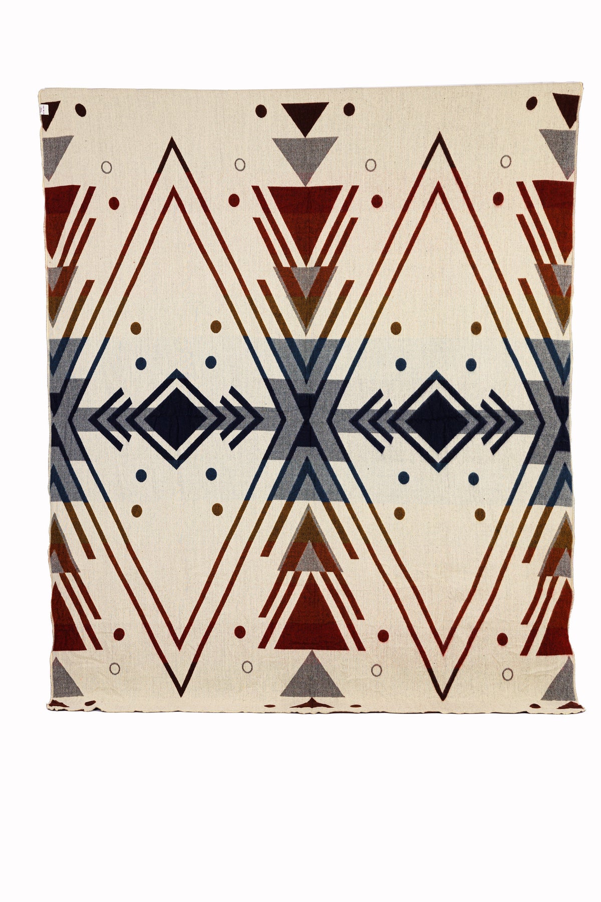Yachana Alpaca Throw — Red & Blue Chevron