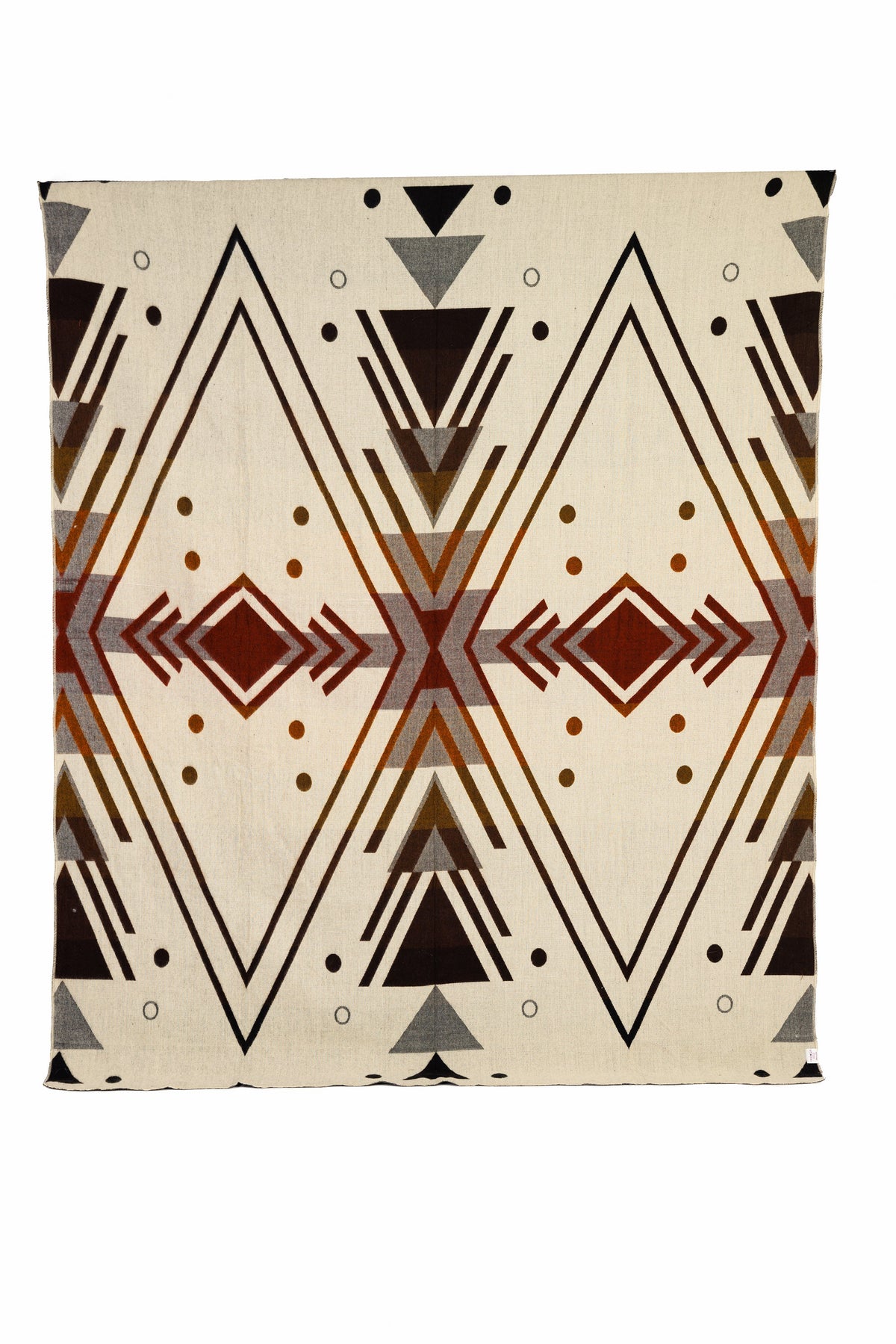 Yachana Alpaca Throw — Peach & Red Chevron