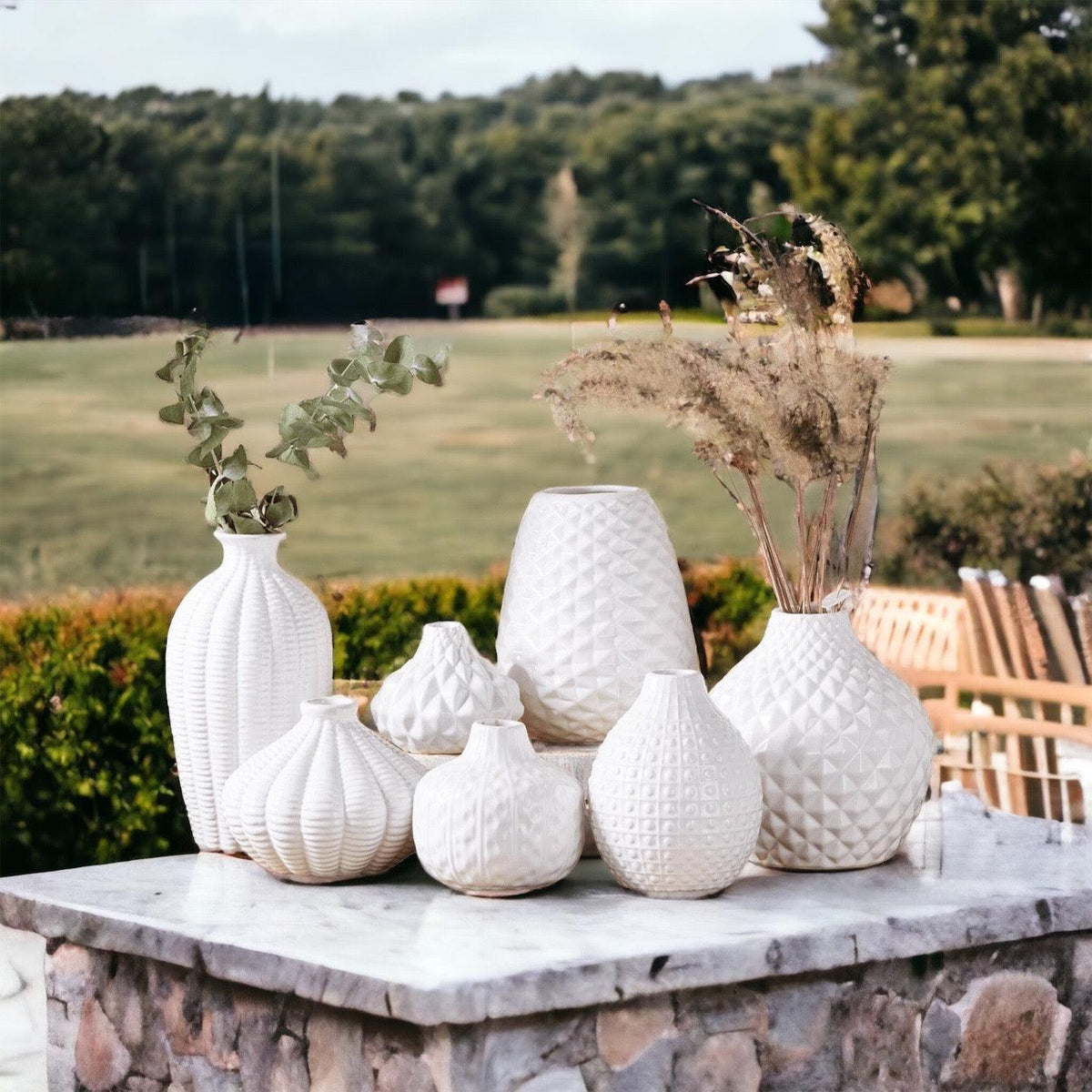 Whitney Textured Ceramic Vase