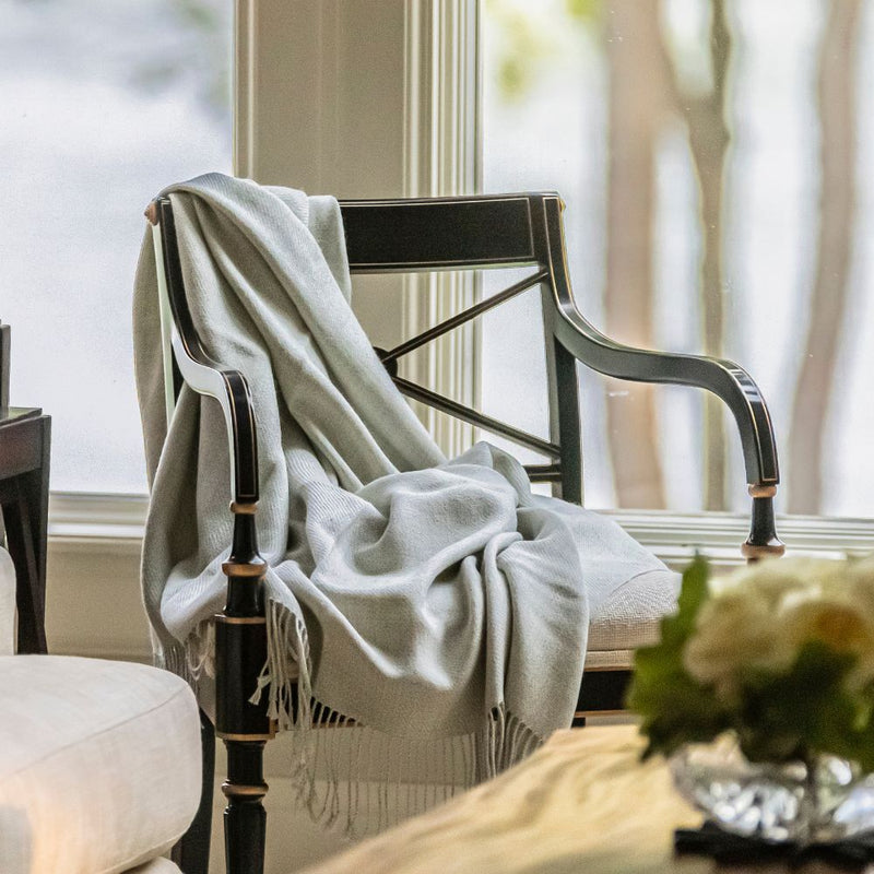 Wasi Baby Alpaca Throw — Graphite
