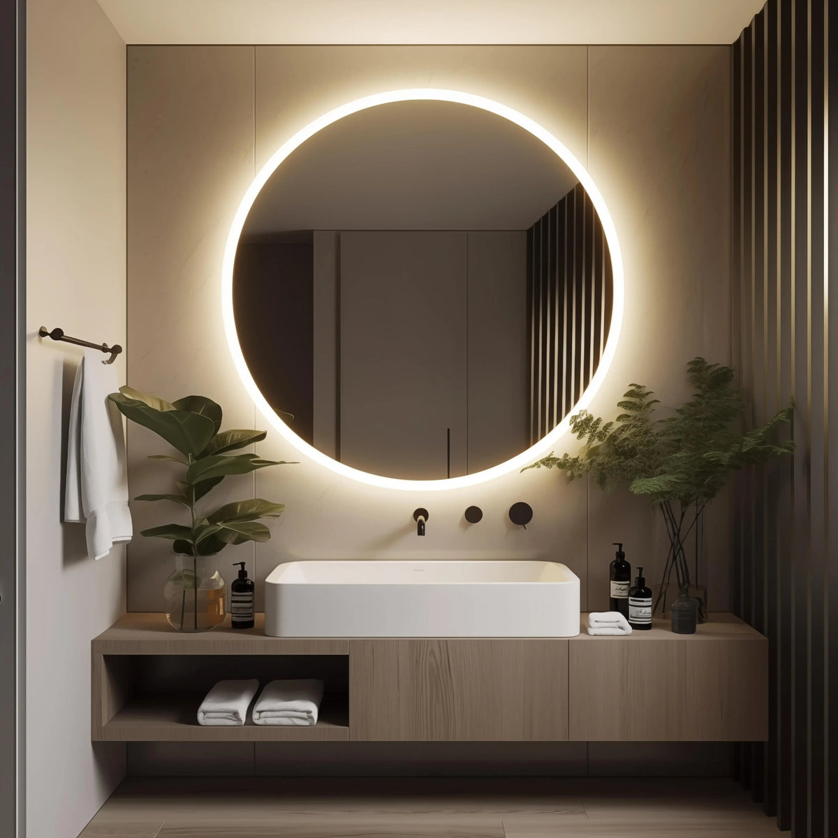 Round LED Vanity Mirror
