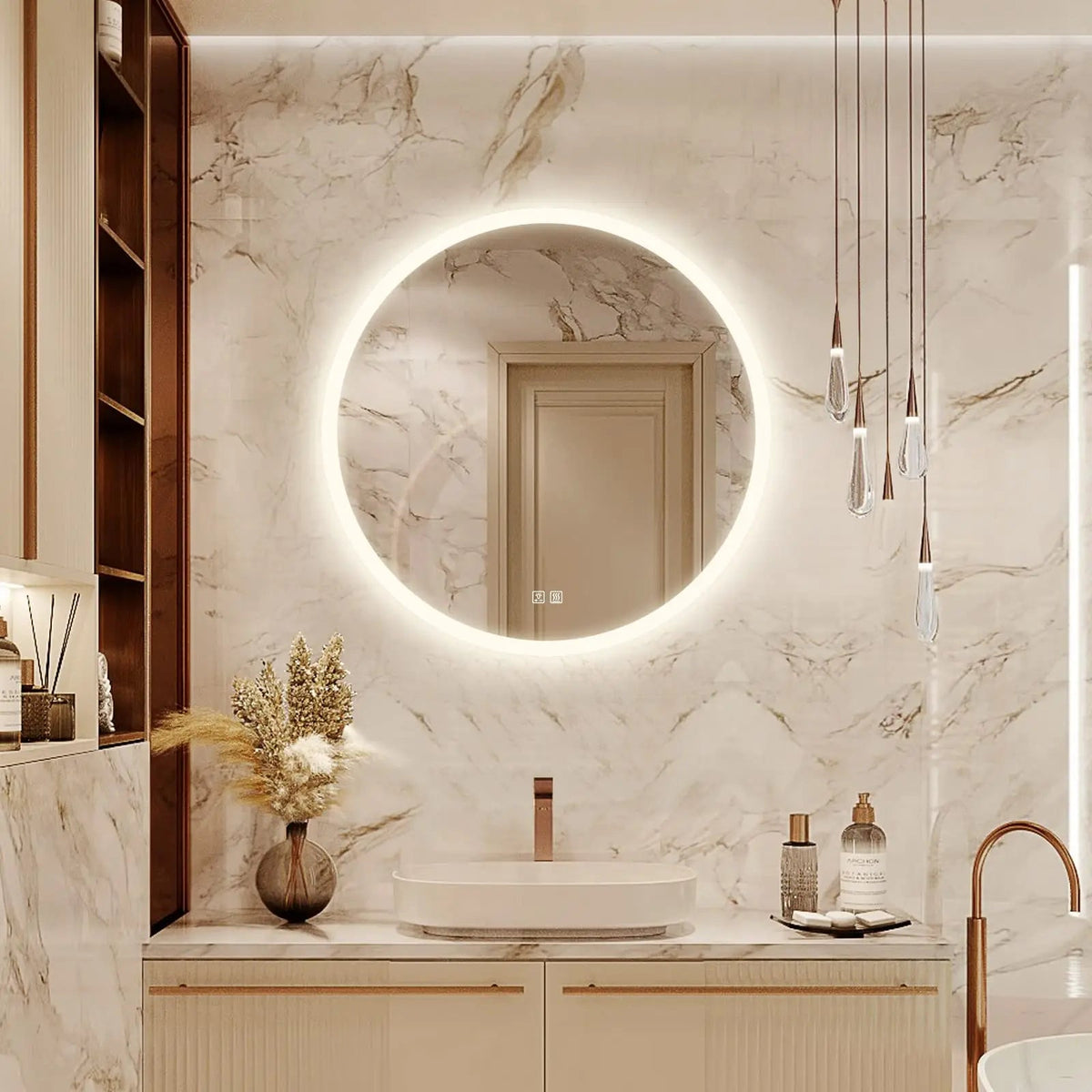 Round LED Vanity Mirror — 32 inch
