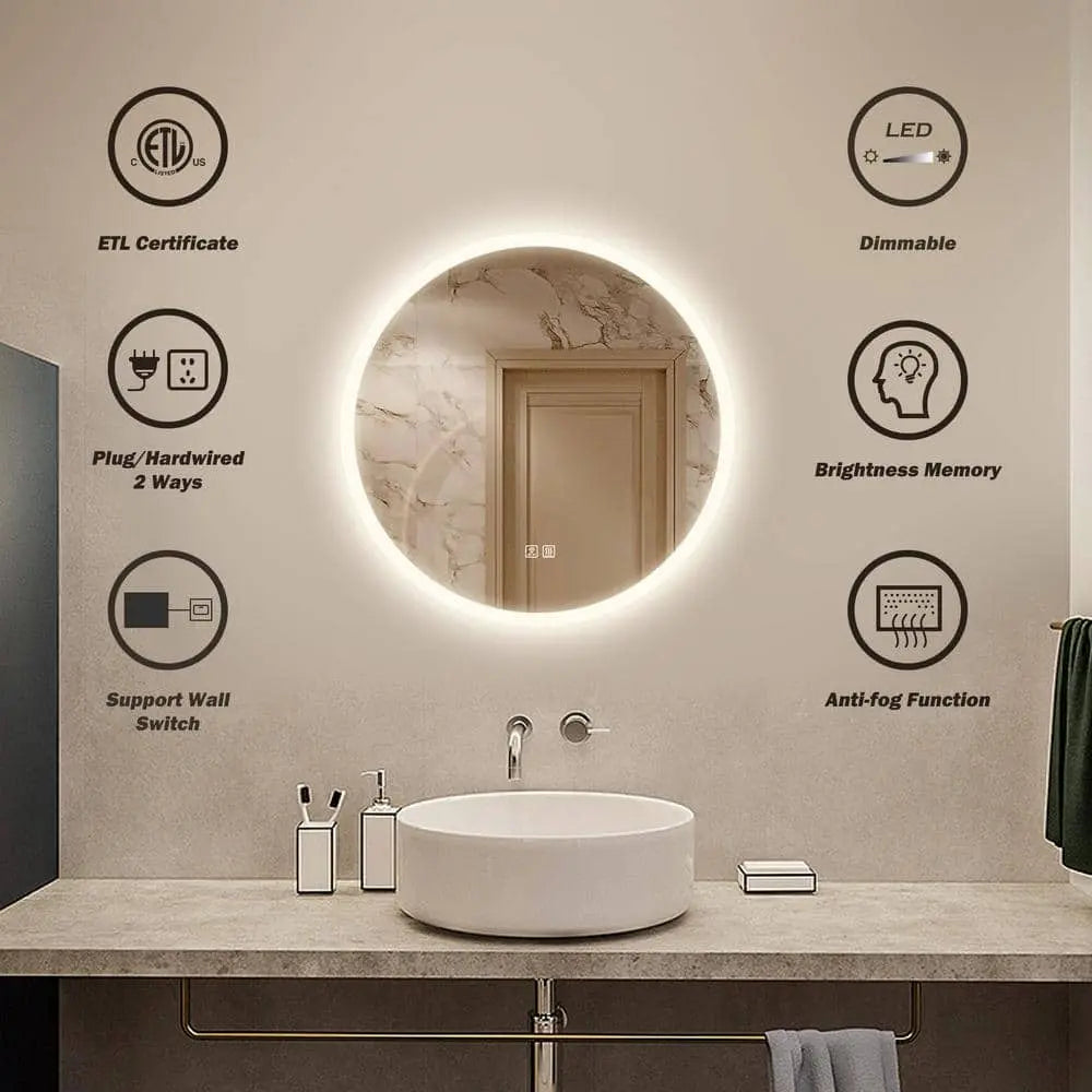 Round LED Vanity Mirror