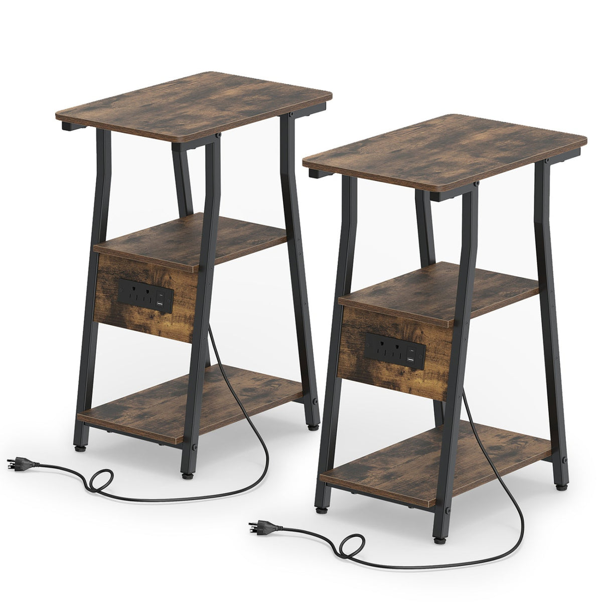 Charging Side Tables — Set of Two