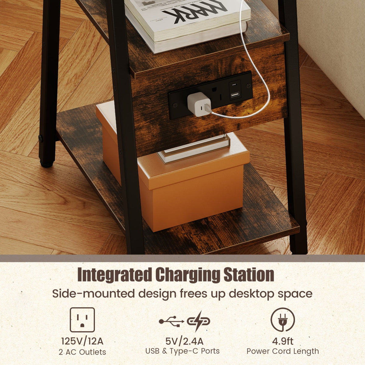 Charging Side Tables — Set of Two
