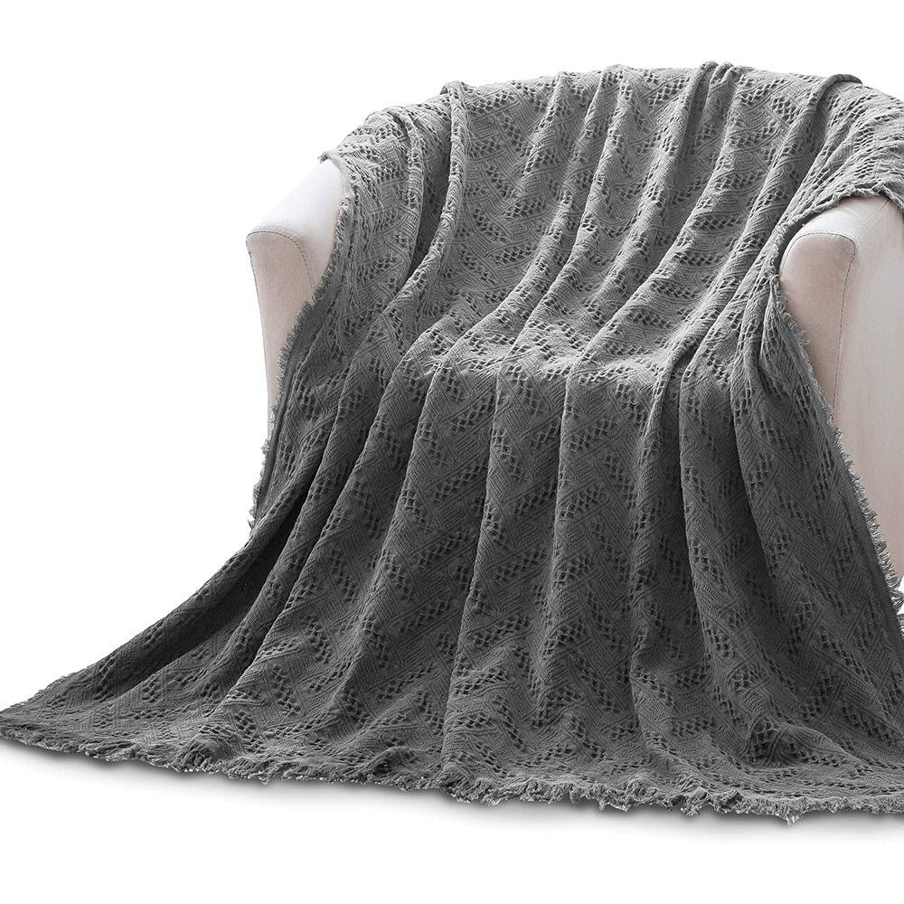 Kasentex Cotton Knit Throw