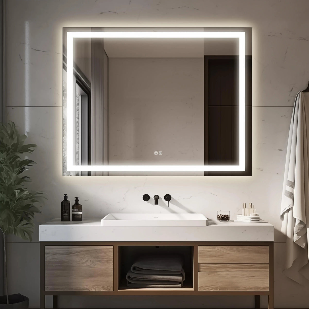 Standard Center Glow LED Mirror