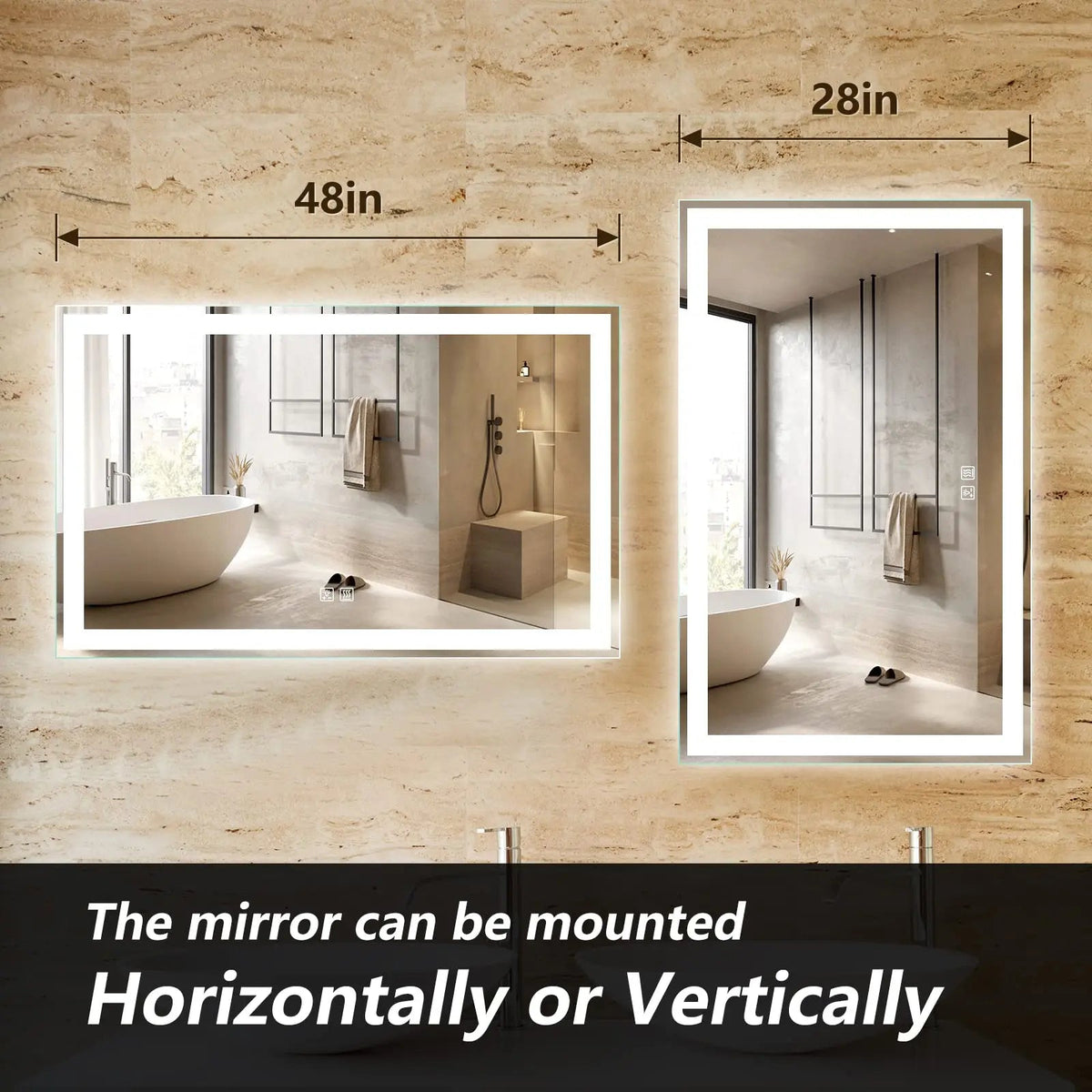 Standard Center Glow LED Mirror