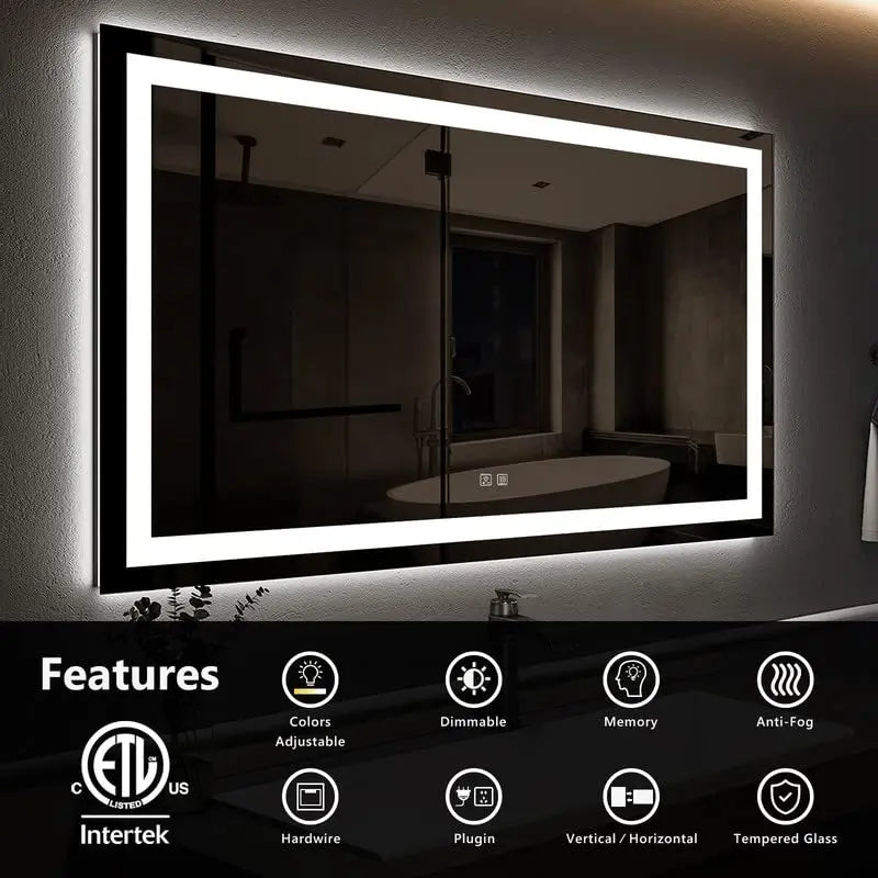 Standard Center Glow LED Mirror