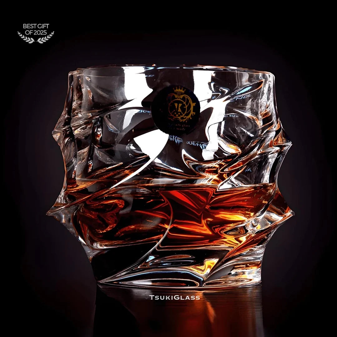 Storm Crystal Whisky Glasses — 2 Glasses In a Gift Box