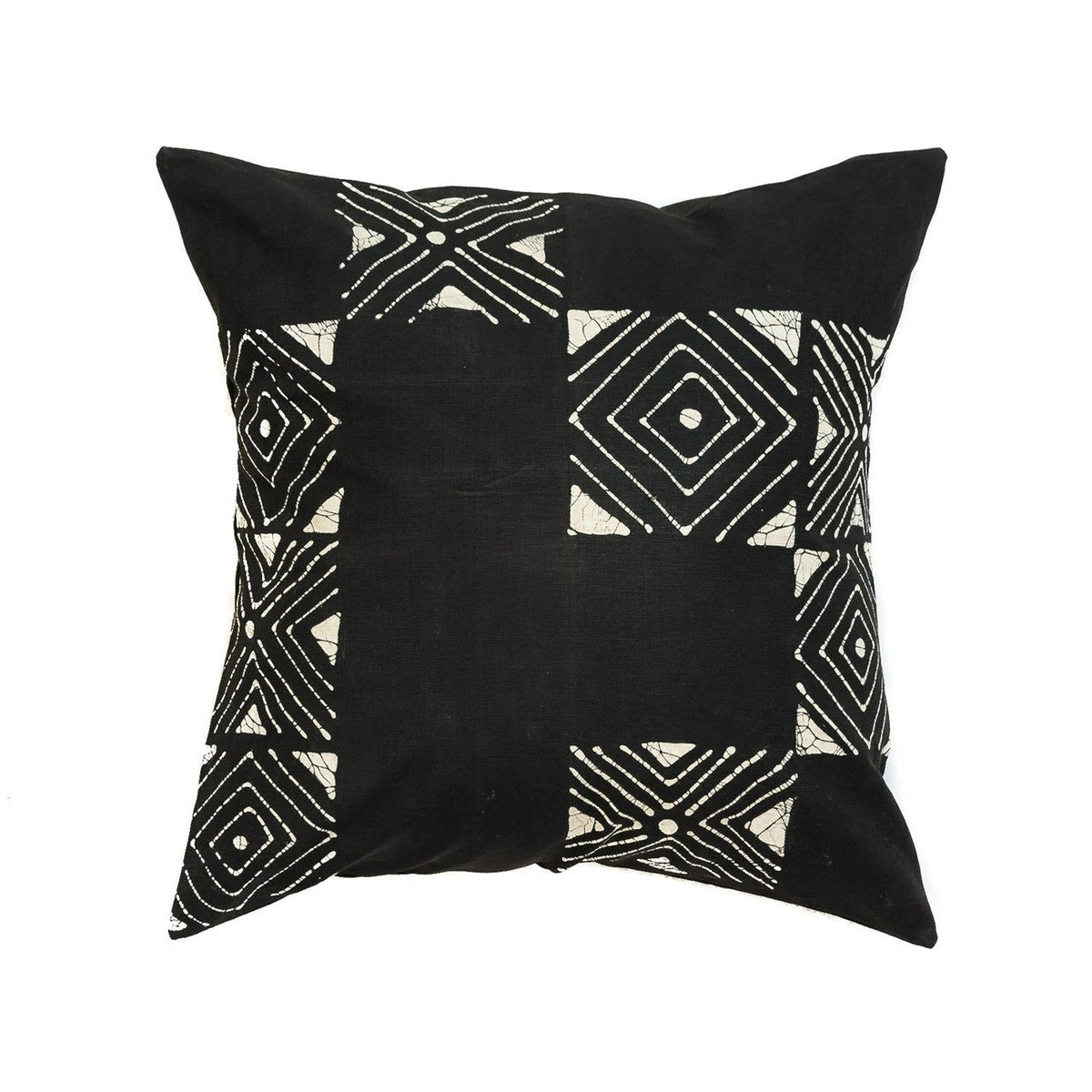 Matika Grid Pillow Cover — Black