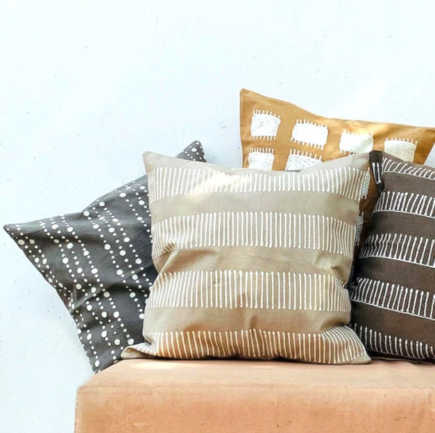 Lunar Dots Pillow Cover — Gray