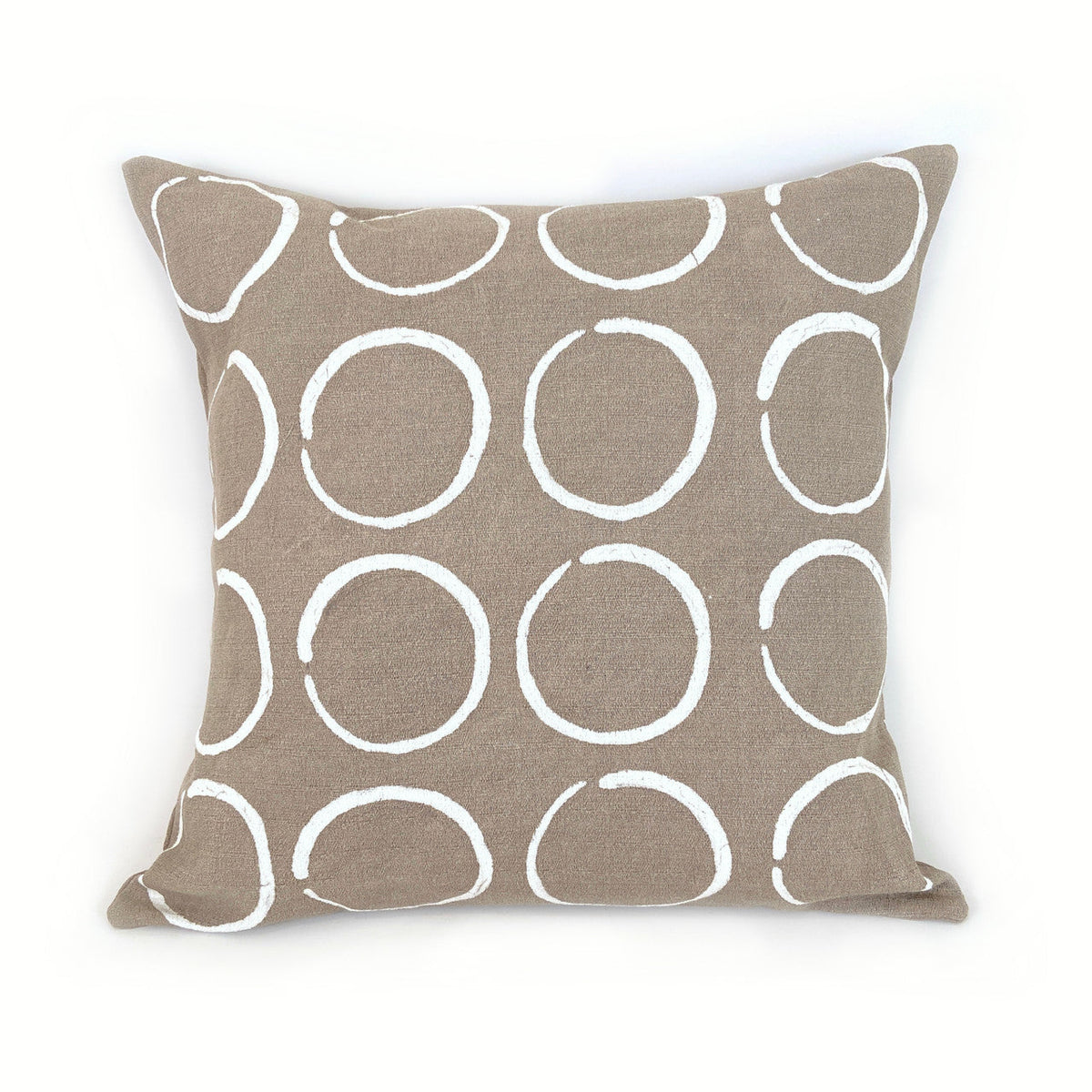 Sadza Circles Pillow Cover — Beige