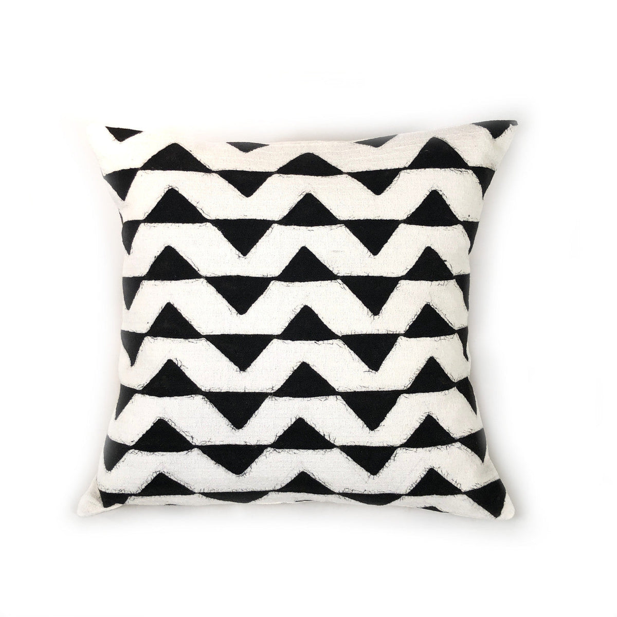 Sadza Triangles Pillow Cover — White
