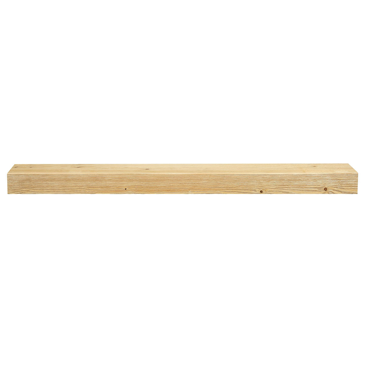 Textured Solid Wood Mantel Shelf