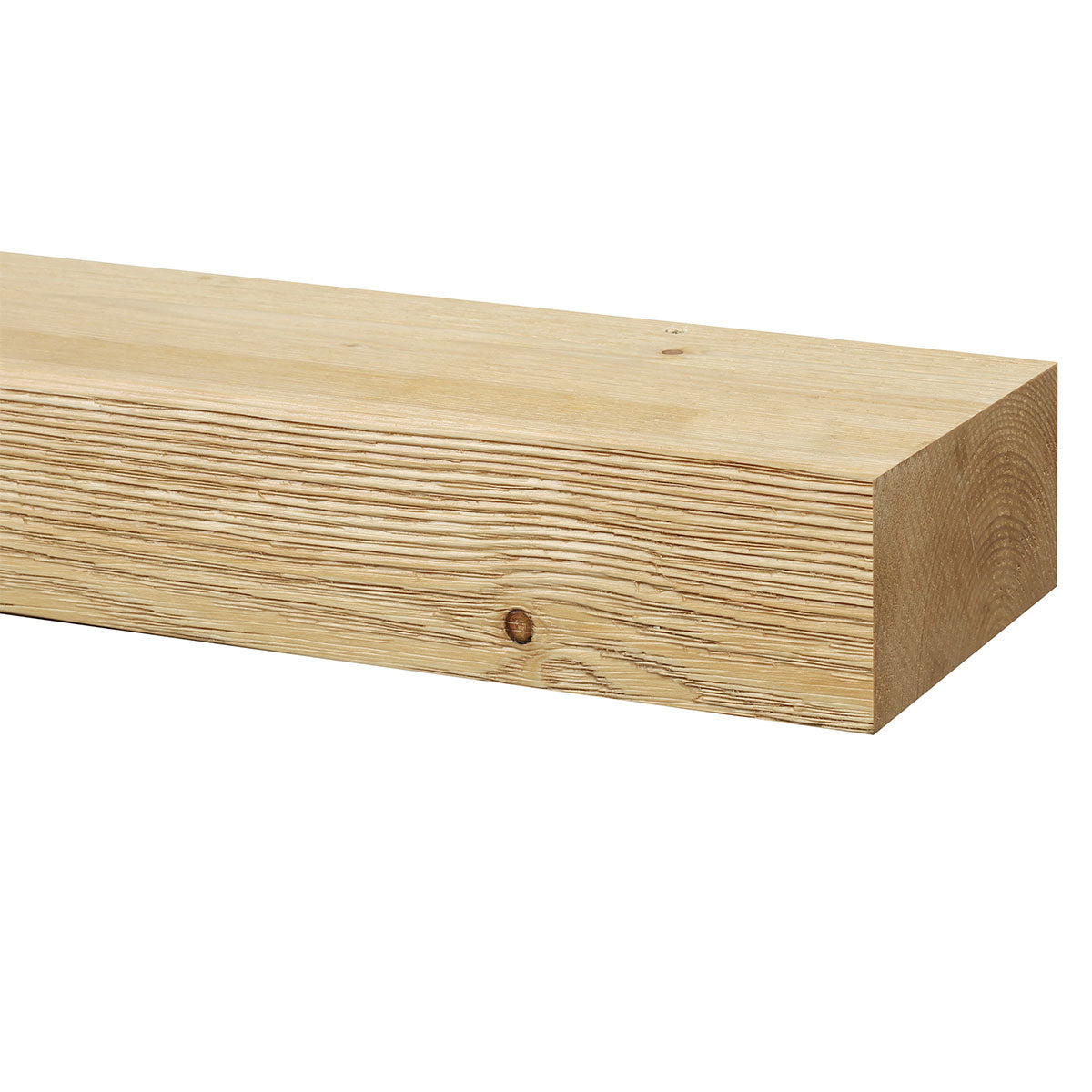 Textured Solid Wood Mantel Shelf