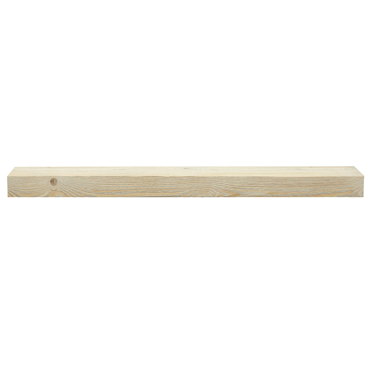 Textured Solid Wood Mantel Shelf