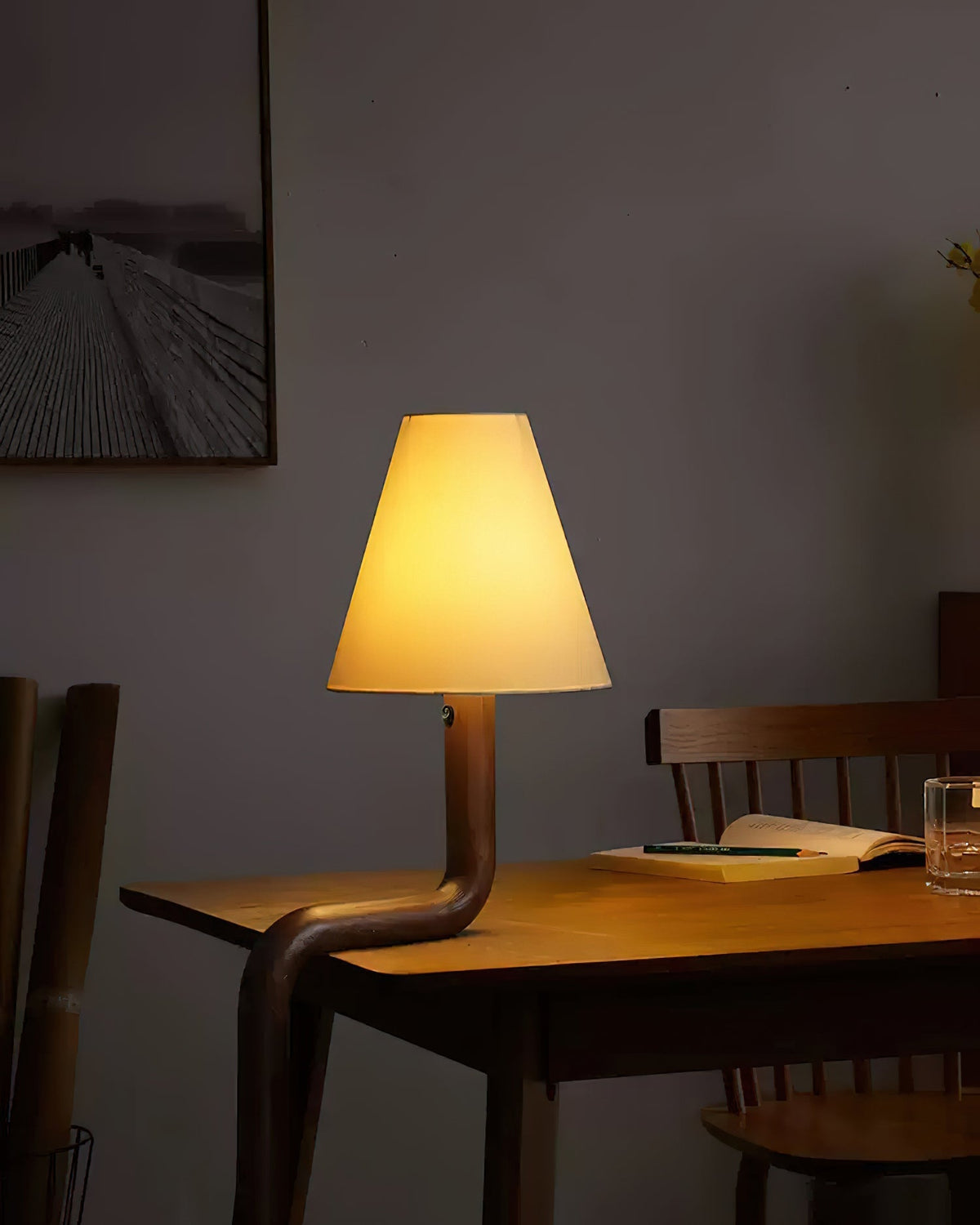 Velora Bentwood Table Lamp