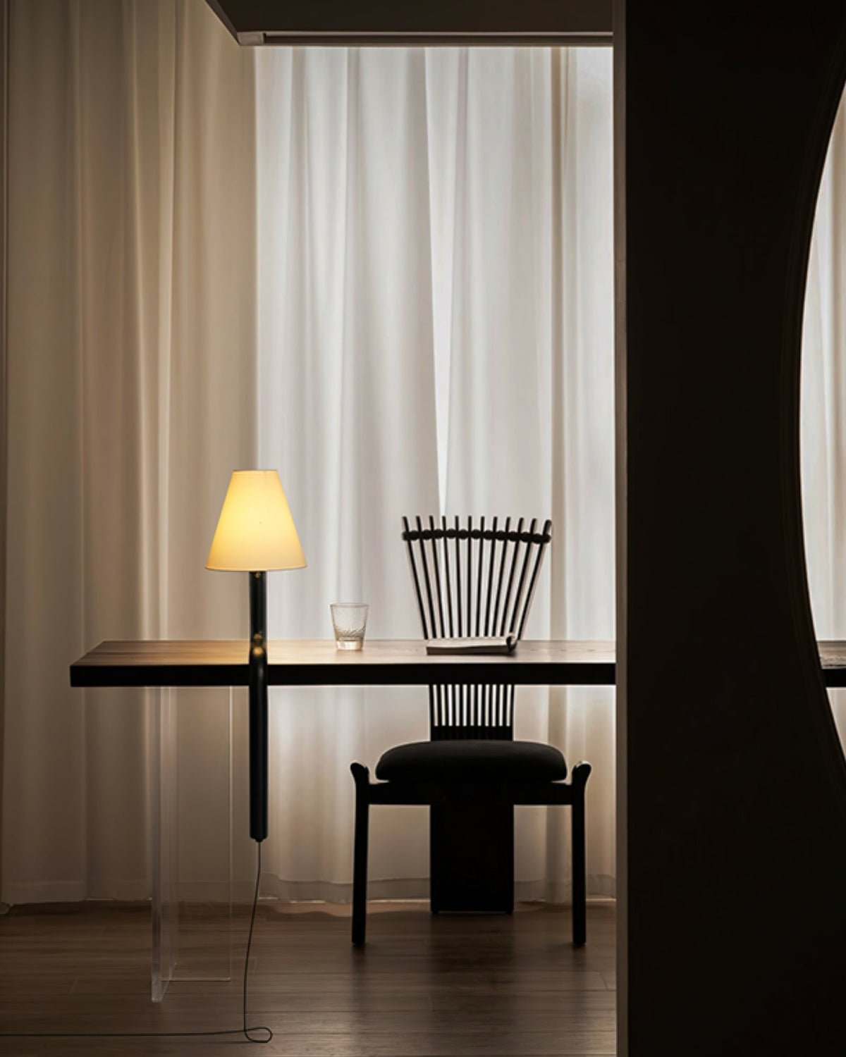 Velora Bentwood Table Lamp