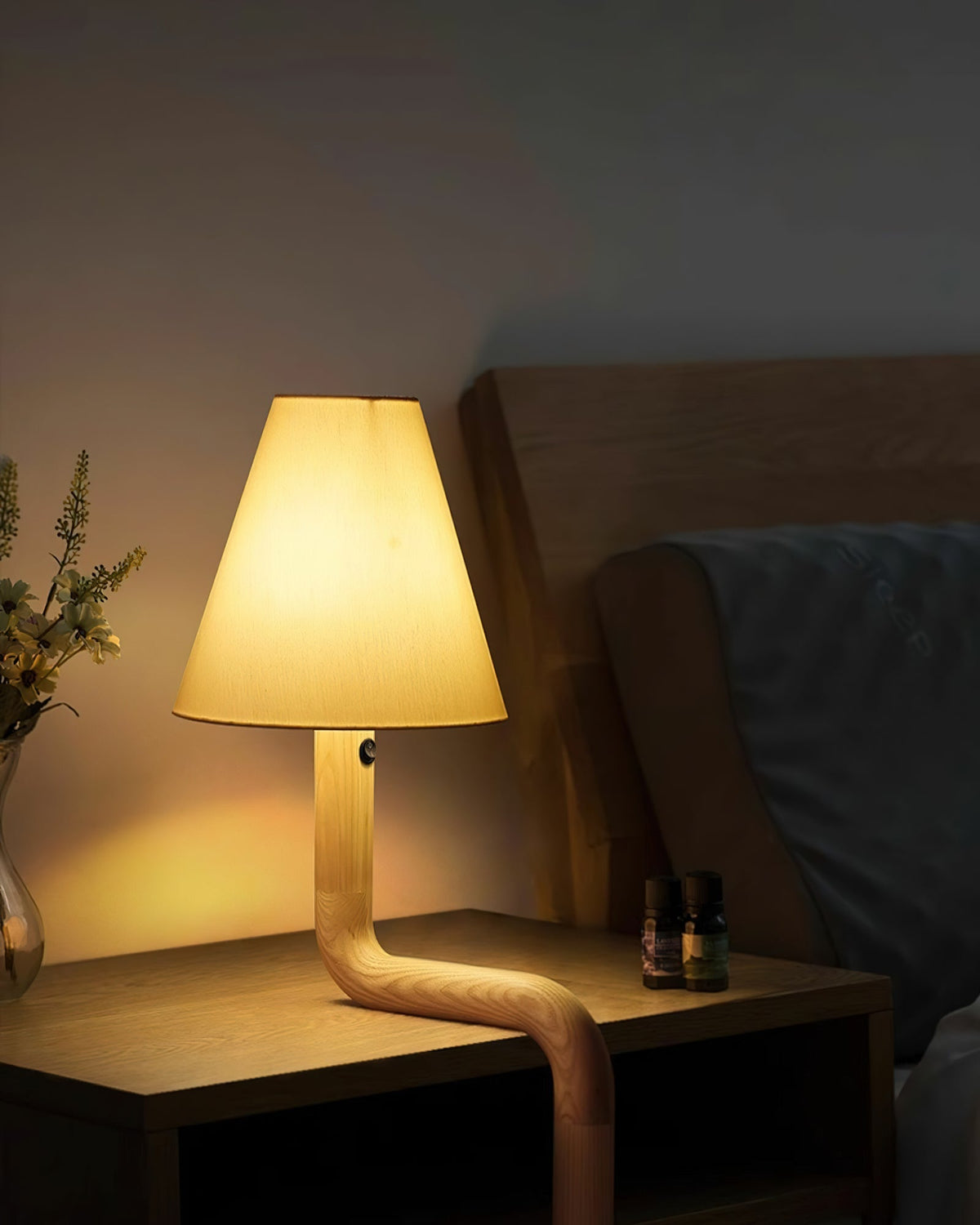 Velora Bentwood Table Lamp