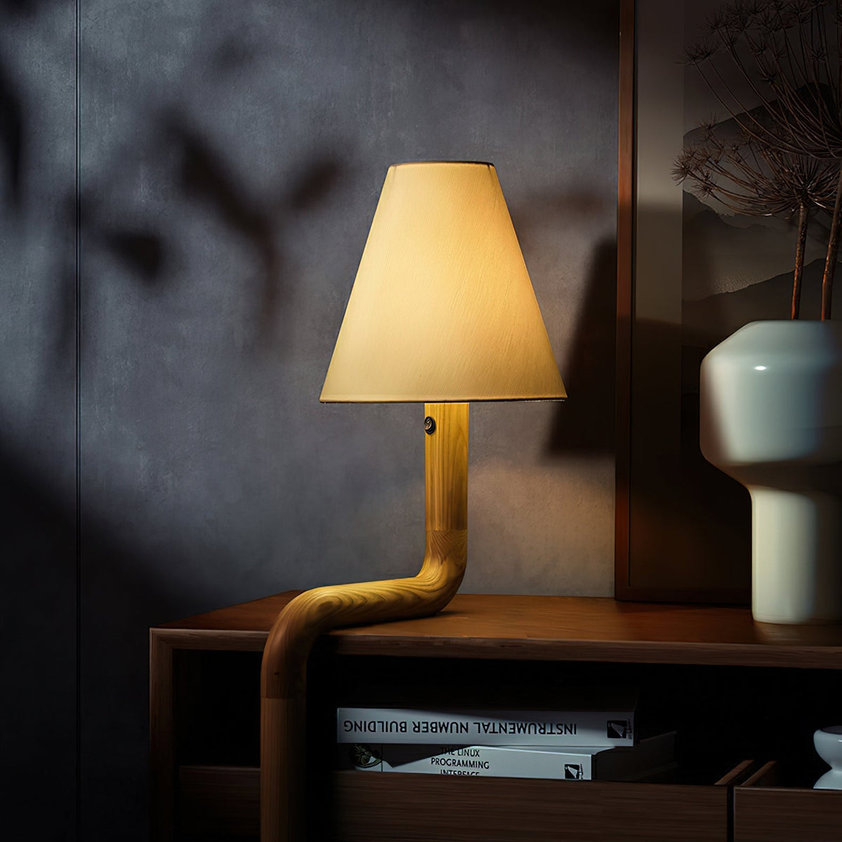 Velora Bentwood Table Lamp