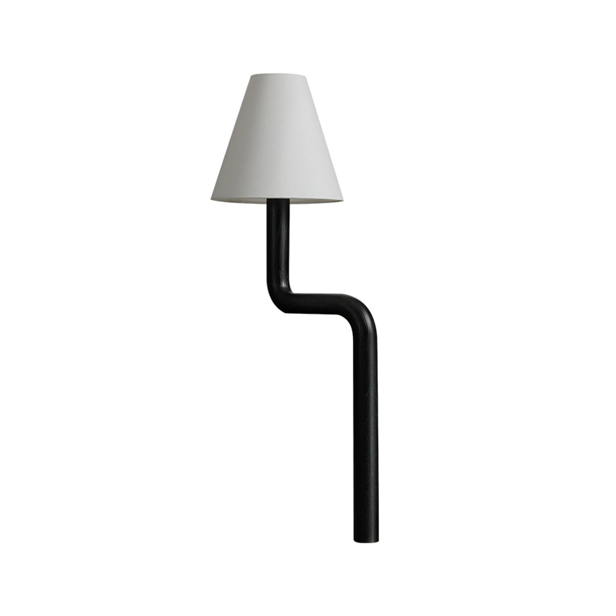 Velora Bentwood Table Lamp — Dia 22cm x H 78cm / ∅ 8.7″ x H 30.7″ / Black & White / US plug