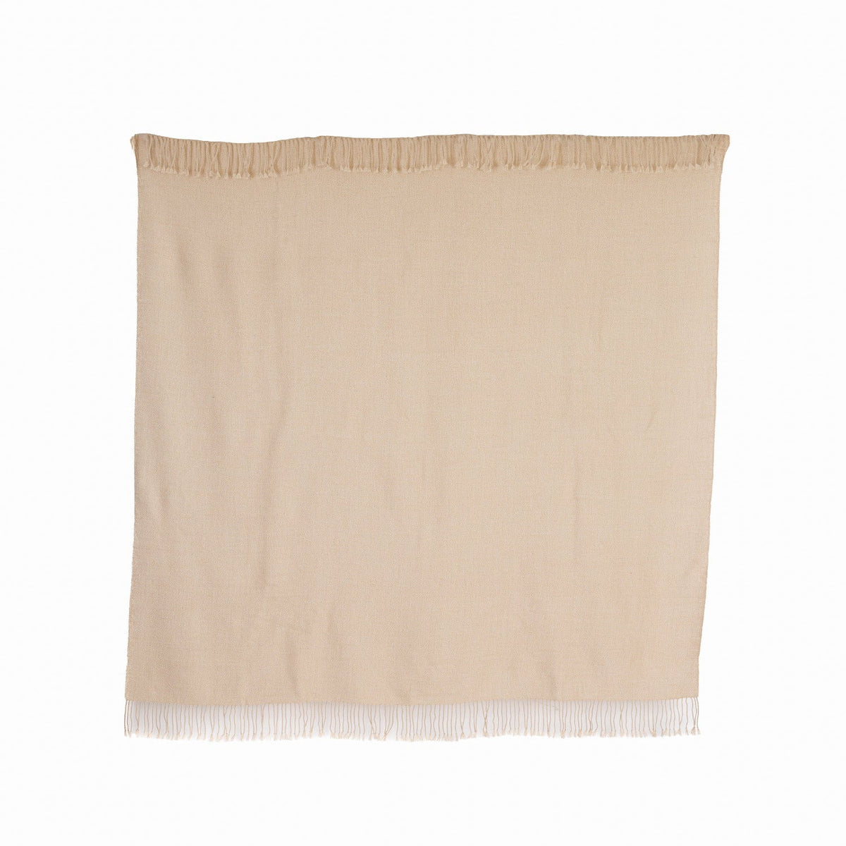 Wasi Baby Alpaca Throw — Ivory Mist