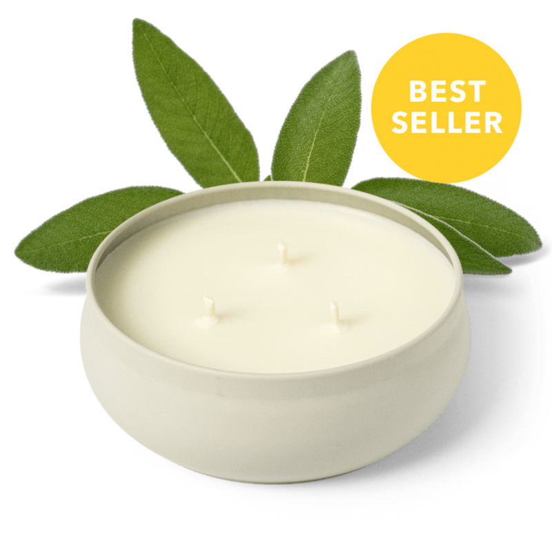 Woodland Sage Three-Wick Candle
