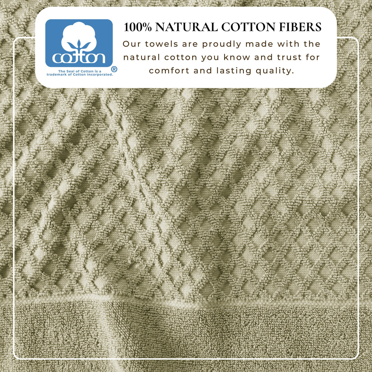 Grayson Diamond Waffle Cotton Towels