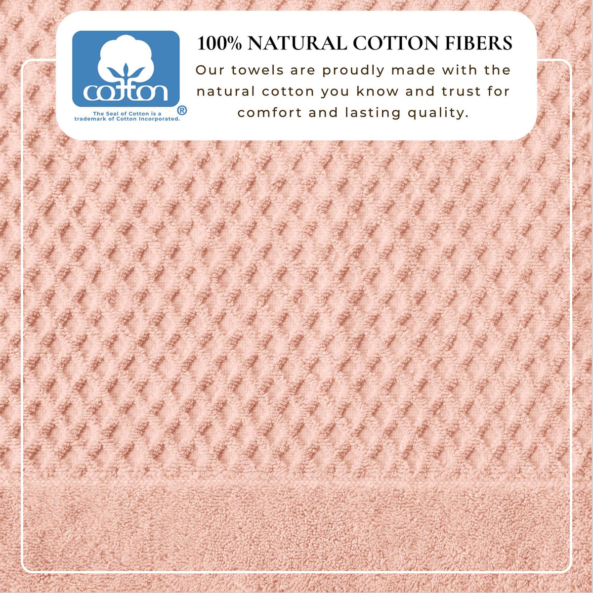 Grayson Diamond Waffle Cotton Towels