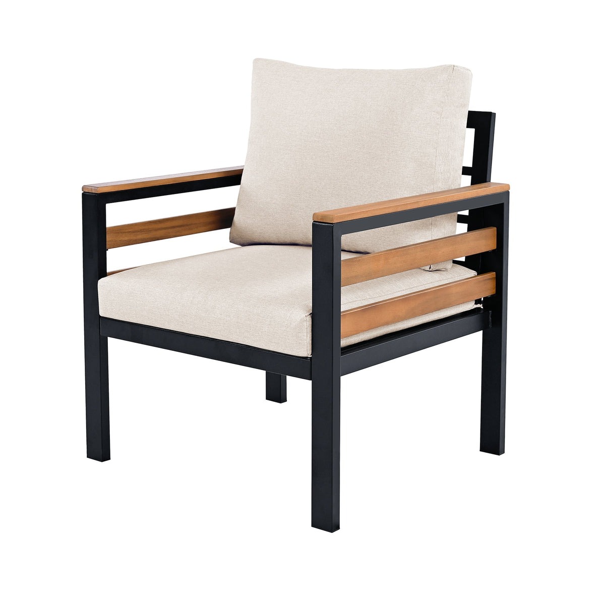 Acacia Accent Outdoor Sofa Set — Four Pieces
