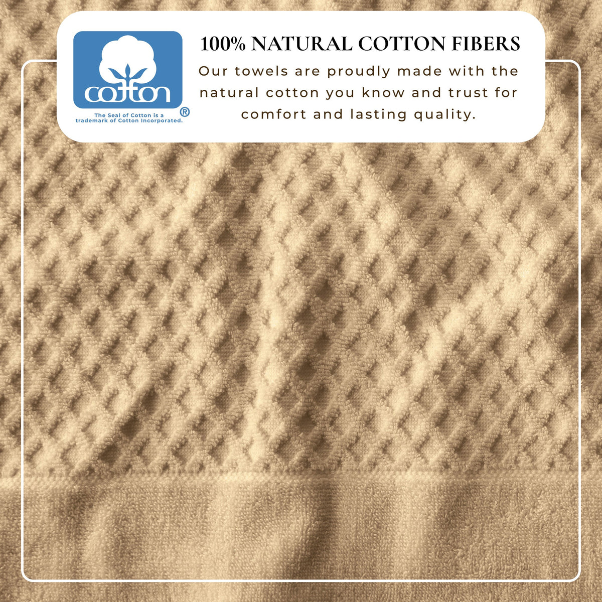 Grayson Diamond Waffle Cotton Towels